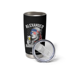 Funny Hamilton Drinking Tumbler Cup Alexander Hammeredton 4th of July Beer Merica Flag TS10 Print Your Wear