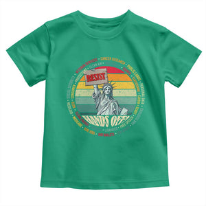 Funny Hands Off Toddler T Shirt Resist Vintage Statue Of Liberty TS11 Irish Green Print Your Wear