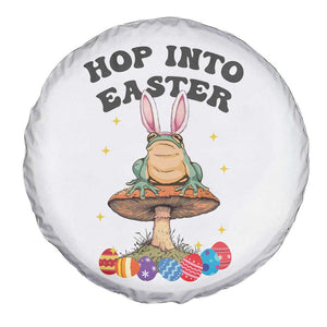 Funny Hop Into Easter Spare Tire Cover Easter Day Frog Bunny Egg TS11 Print Your Wear