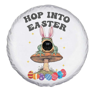 Funny Hop Into Easter Spare Tire Cover Easter Day Frog Bunny Egg TS11 Print Your Wear
