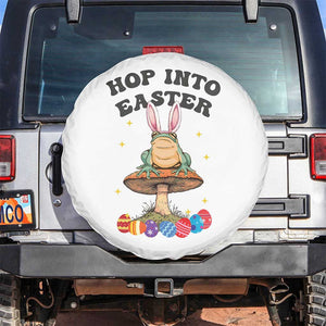 Funny Hop Into Easter Spare Tire Cover Easter Day Frog Bunny Egg TS11 No hole White Print Your Wear