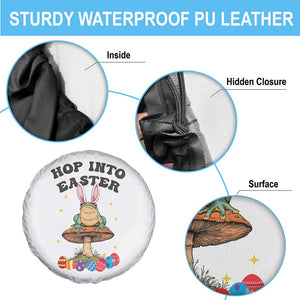 Funny Hop Into Easter Spare Tire Cover Easter Day Frog Bunny Egg TS11 Print Your Wear