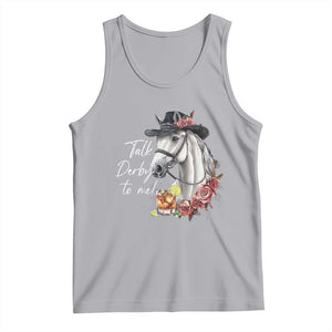 Funny Horse Lover Talk Derby To Me Tank Top TS11 Athletic Heather Print Your Wear