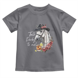 Funny Horse Lover Talk Derby To Me Toddler T Shirt TS11 Charcoal Print Your Wear