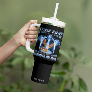 Funny Hot Dog Meme Tumbler With Handle I Got That Dawg In Me Hotdog Xray Humor TS11 Print Your Wear