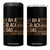 Funny I Am A Black Dad 4 in 1 Can Cooler Tumbler Black History Month Fathers Day TS11 One Size: 16 oz Black Print Your Wear
