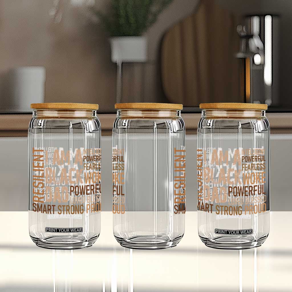 Funny I Am A Black Dad Glass Can Black History Month Fathers Day TS11 Print Your Wear