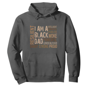 Funny I Am A Black Dad Hoodie Black History Month Fathers Day TS11 Dark Heather Print Your Wear