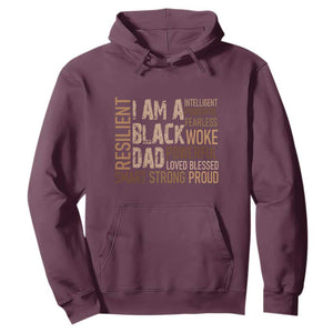 Funny I Am A Black Dad Hoodie Black History Month Fathers Day TS11 Maroon Print Your Wear