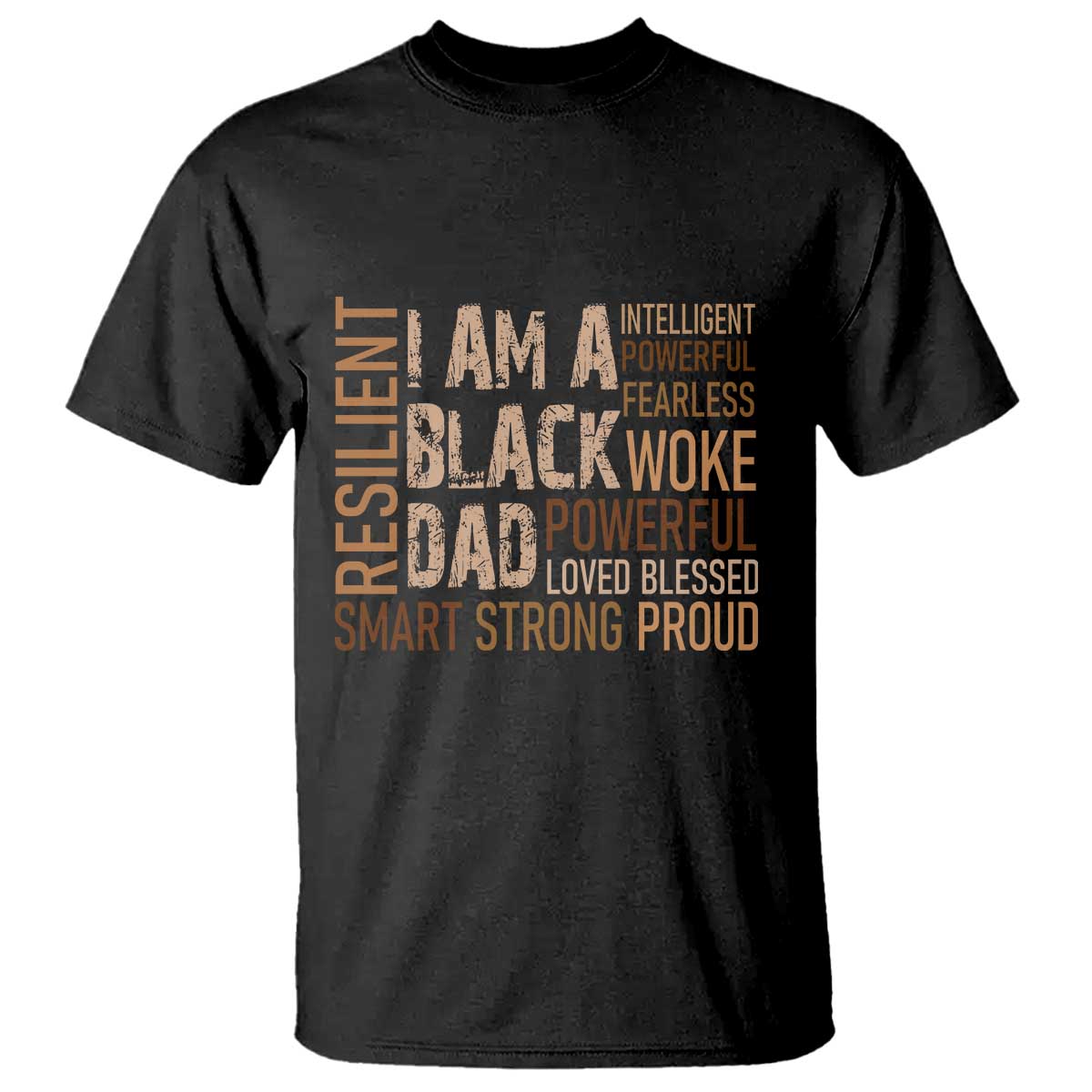 Funny I Am A Black Dad T Shirt Black History Month Fathers Day TS11 Black Print Your Wear