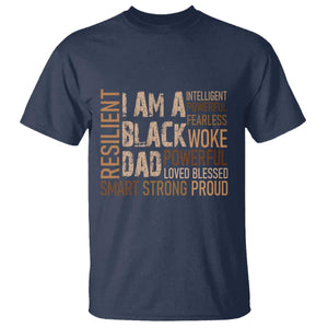Funny I Am A Black Dad T Shirt Black History Month Fathers Day TS11 Navy Print Your Wear
