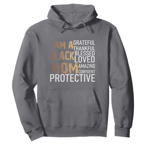 Funny I Am A Black Mom Hoodie Black History Month Mothers Day TS11 Charcoal Print Your Wear