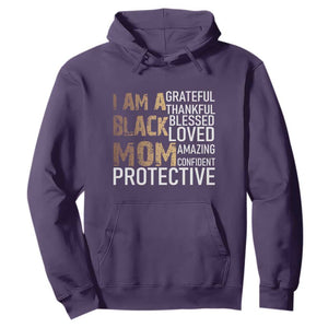 Funny I Am A Black Mom Hoodie Black History Month Mothers Day TS11 Purple Print Your Wear