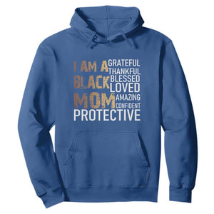 Funny I Am A Black Mom Hoodie Black History Month Mothers Day TS11 Royal Blue Print Your Wear