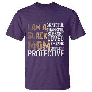 Funny I Am A Black Mom T Shirt Black History Month Mothers Day TS11 Purple Print Your Wear