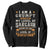Funny I Am A Grumpy Old Man My Level Of Sarcasm Depends On Your Level Of Stupidity Sweatshirt Vintage Star TS11 Black Print Your Wear
