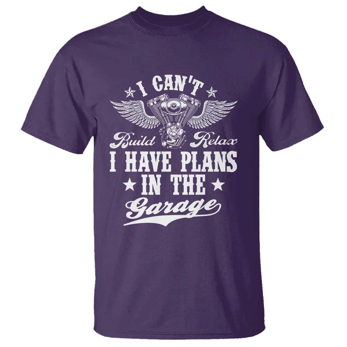 Funny I Cant I Have Plans In The Garage T Shirt Car Mechanics Fathers Day TS11 Purple Print Your Wear