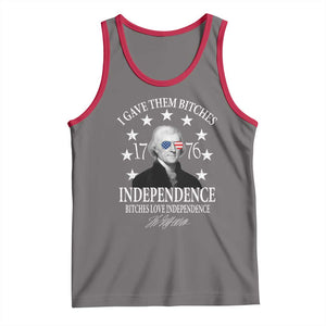Funny I Gave Them Bitches 1776 Independence Bitches Love Independence Tank Top Thomas Jefferson TS11 Deep Heather Red Print Your Wear