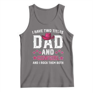 Funny I Have Two Titles Mom And Cowgirl And I Rock Them Both Tank Top Western Mom Mother's Day TS11 Deep Heather Print Your Wear
