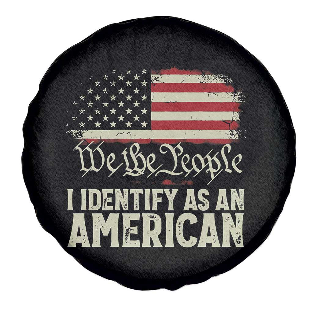 Funny I Identify As An American Spare Tire Cover 4th Of July American Flag TS11 Print Your Wear