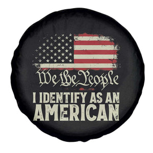 Funny I Identify As An American Spare Tire Cover 4th Of July American Flag TS11 Print Your Wear