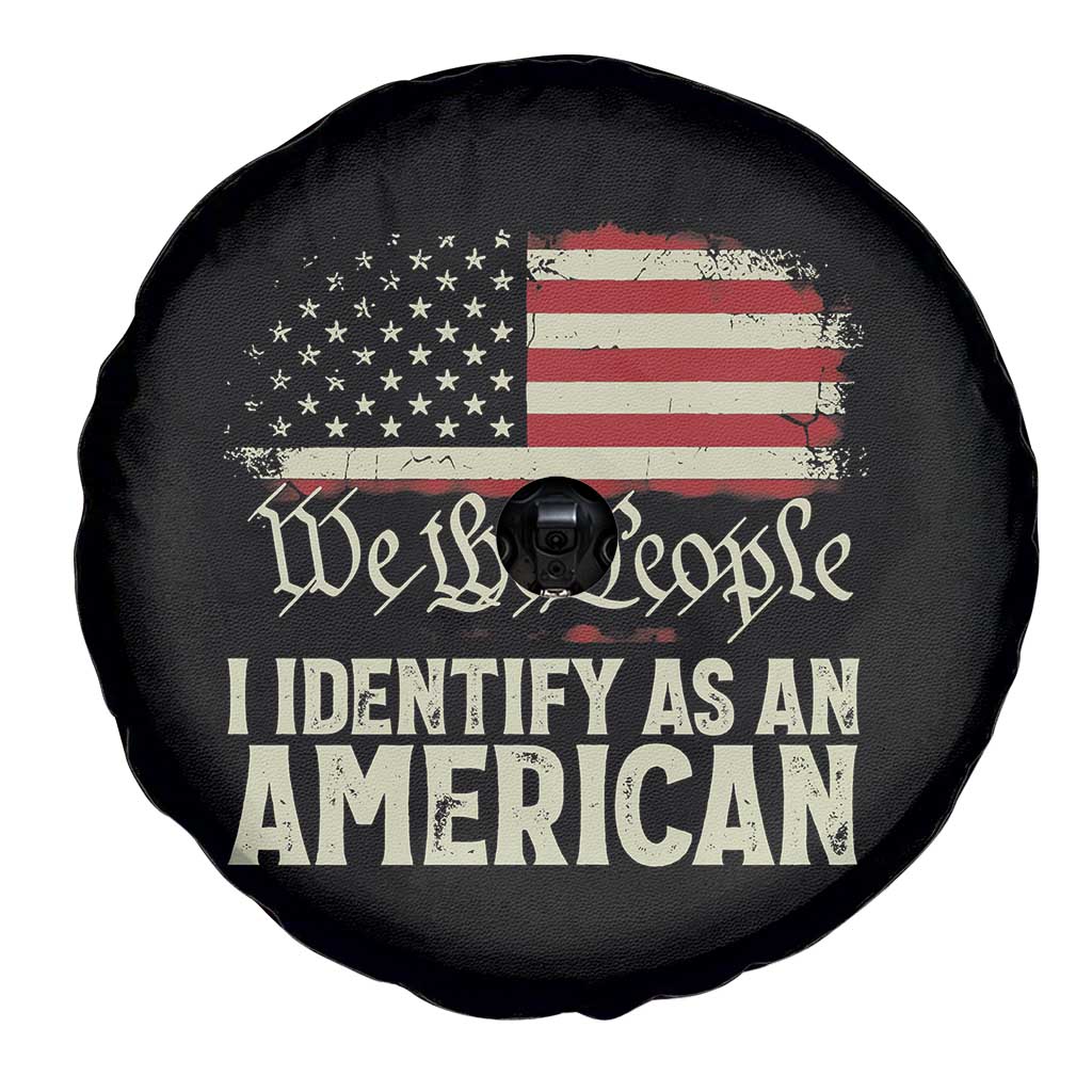 Funny I Identify As An American Spare Tire Cover 4th Of July American Flag TS11 Print Your Wear