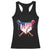 Funny Ice Cream Baseball Drip American Flag Racerback Tank Top 4th Of July TS11 Black Print Your Wear