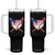 Funny Ice Cream Baseball Drip American Flag Tumbler With Handle 4th Of July TS11 One Size: 40 oz Black Print Your Wear