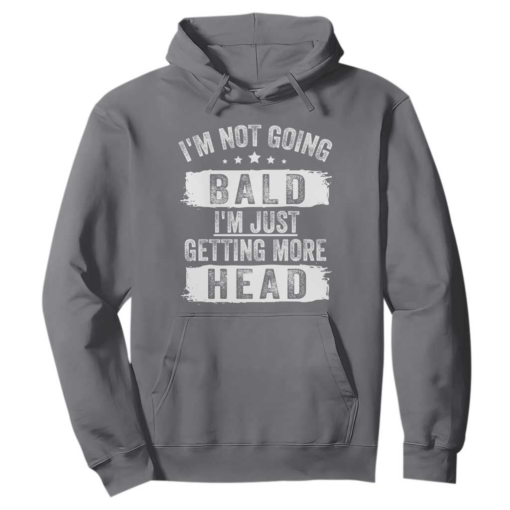 Funny Im Not Going Bald Im Just Getting More Head Hoodie Bald Guy TS11 Charcoal Print Your Wear