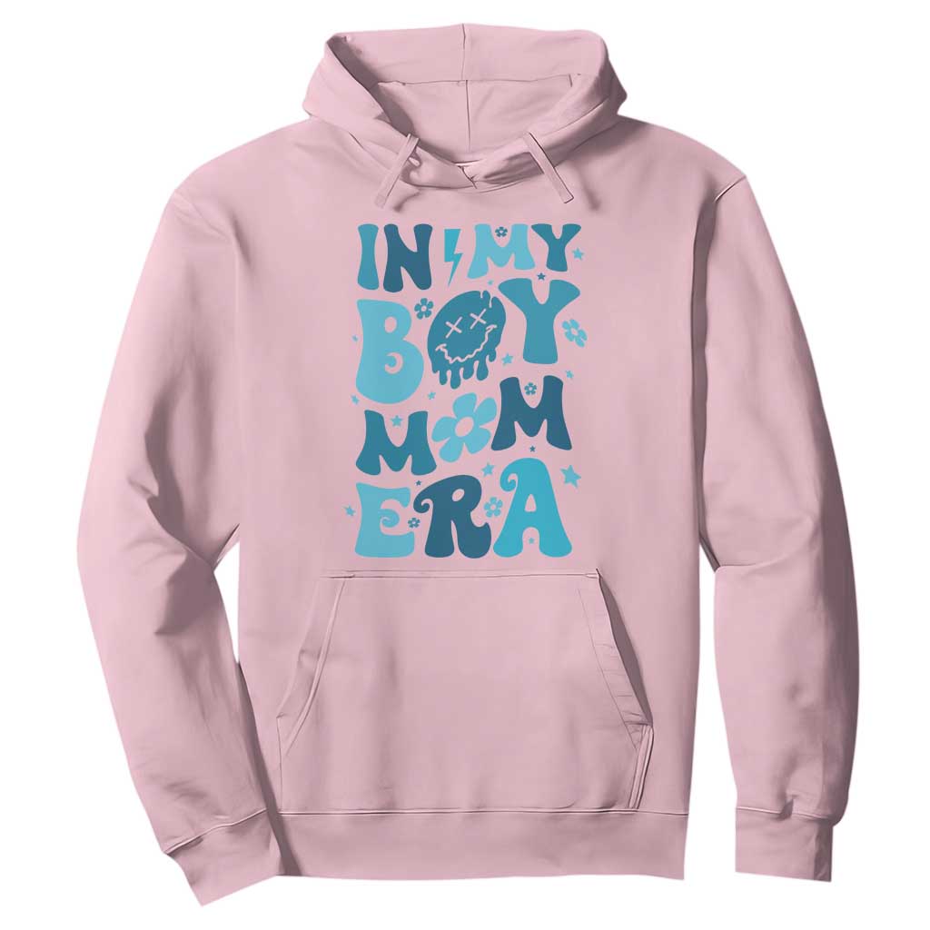Funny In My Boy Mom Era Hoodie Mother's Day TS11 Light Pink Print Your Wear