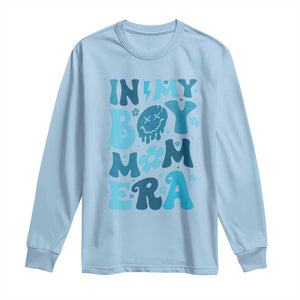Funny In My Boy Mom Era Long Sleeve Shirt Mother's Day TS11 Light Blue Print Your Wear
