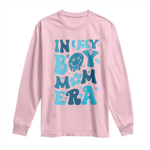 Funny In My Boy Mom Era Long Sleeve Shirt Mother's Day TS11 Light Pink Print Your Wear