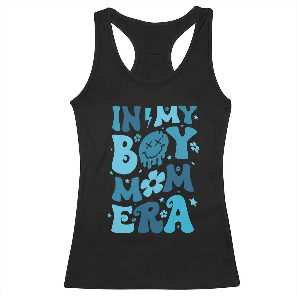 Funny In My Boy Mom Era Racerback Tank Top Mother's Day TS11 Black Print Your Wear