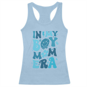 Funny In My Boy Mom Era Racerback Tank Top Mother's Day TS11 Light Blue Print Your Wear