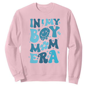 Funny In My Boy Mom Era Sweatshirt Mother's Day TS11 Light Pink Print Your Wear