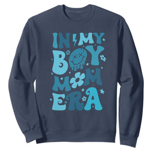 Funny In My Boy Mom Era Sweatshirt Mother's Day TS11 Navy Print Your Wear