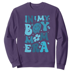 Funny In My Boy Mom Era Sweatshirt Mother's Day TS11 Purple Print Your Wear
