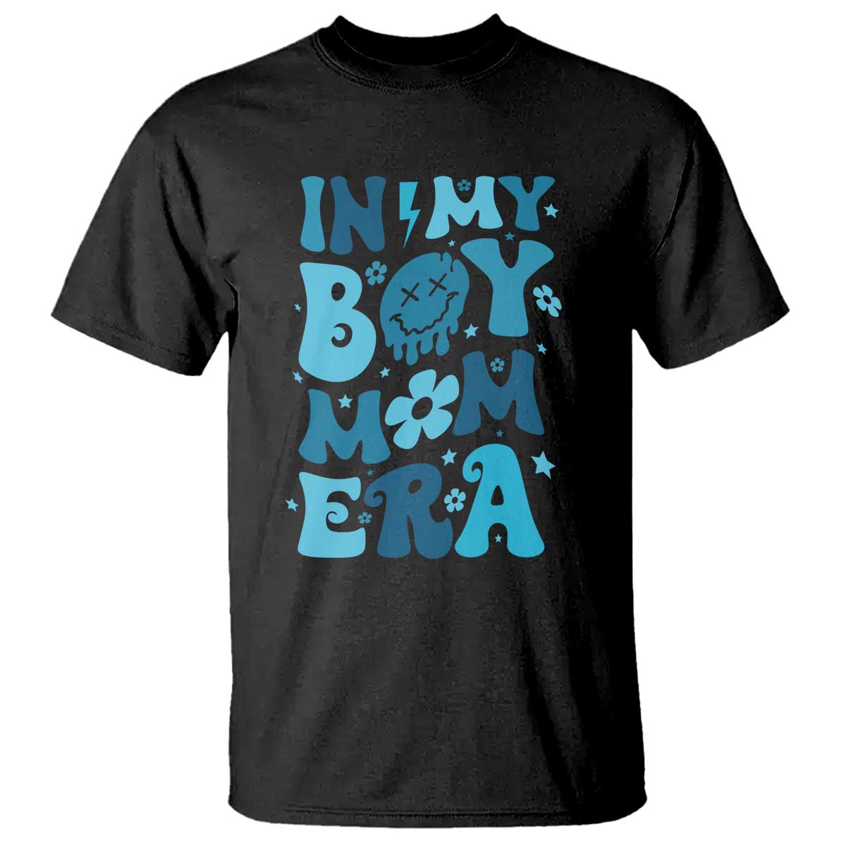 Funny In My Boy Mom Era T Shirt Mother's Day TS11 Black Print Your Wear
