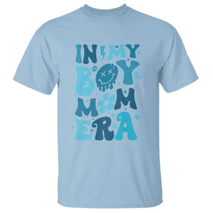 Funny In My Boy Mom Era T Shirt Mother's Day TS11 Light Blue Print Your Wear