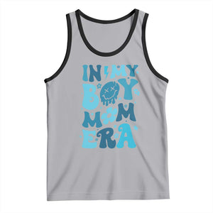 Funny In My Boy Mom Era Tank Top Mother's Day TS11 Athletic Heather Black Print Your Wear