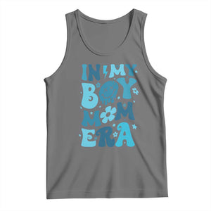 Funny In My Boy Mom Era Tank Top Mother's Day TS11 Black Heather Print Your Wear
