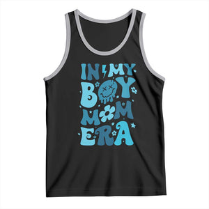 Funny In My Boy Mom Era Tank Top Mother's Day TS11 Black Athletic Heather Print Your Wear