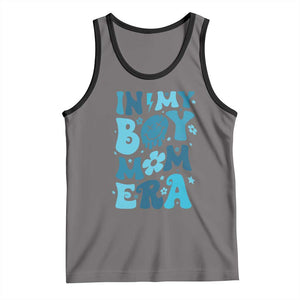 Funny In My Boy Mom Era Tank Top Mother's Day TS11 Deep Heather Black Print Your Wear