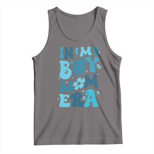 Funny In My Boy Mom Era Tank Top Mother's Day TS11 Deep Heather Print Your Wear
