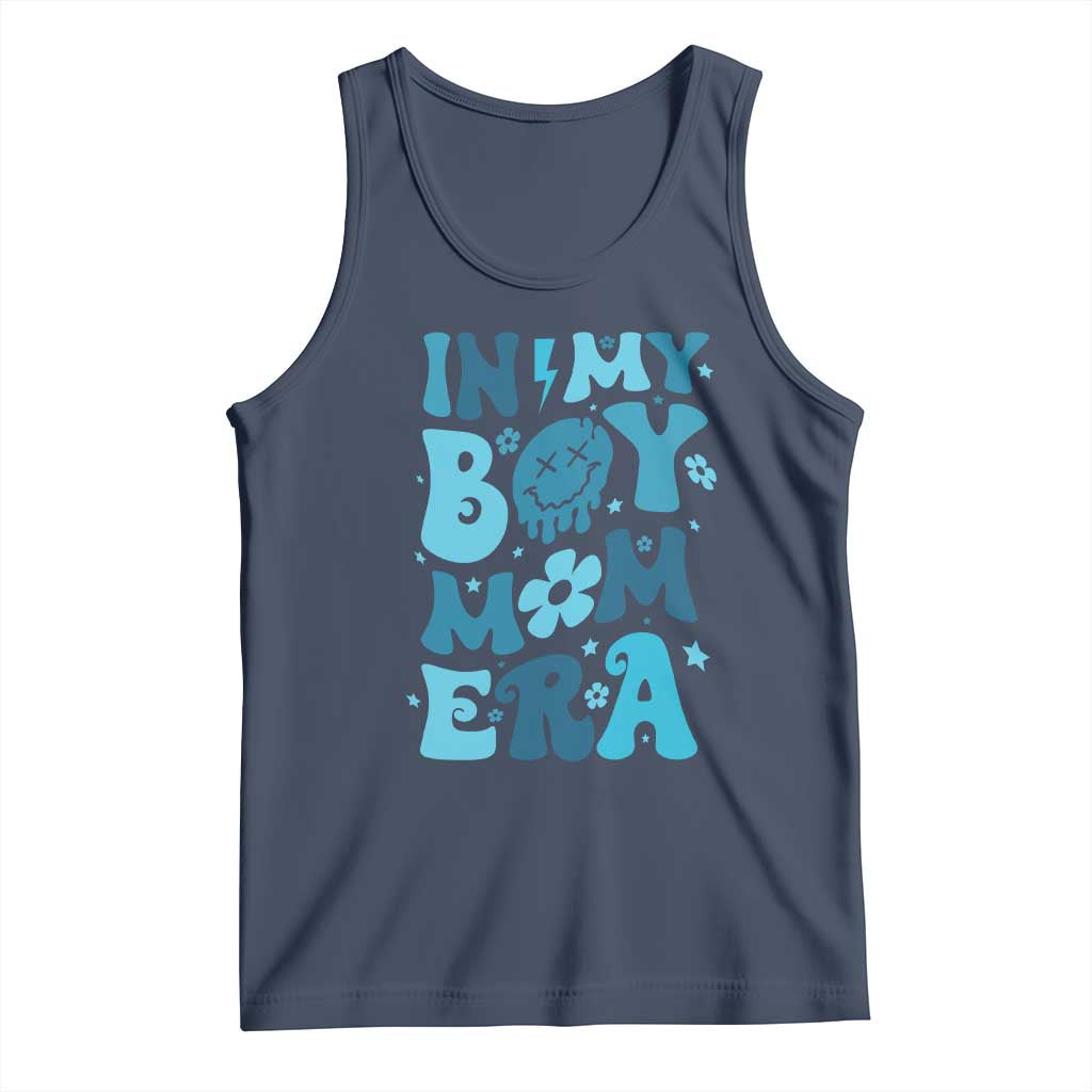 Funny In My Boy Mom Era Tank Top Mother's Day TS11 Navy Print Your Wear