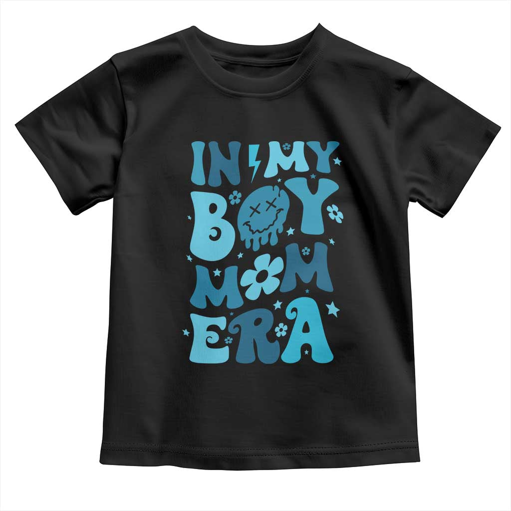 Funny In My Boy Mom Era Toddler T Shirt Mother's Day TS11 Black Print Your Wear