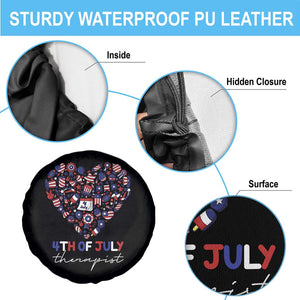 Funny Independence Day Spare Tire Cover 4th Of July Therapist Big Heart TS11 Print Your Wear