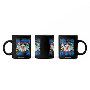 Funny Inhale Freedom Exhale Patriotism Coffee Mug American Pride Eagle 4th Of July TS11 Print Your Wear