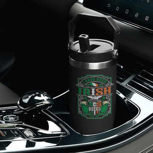 Funny Irish Beer Drinking Flip Straw Tumbler I Have Been Irish For Many Beers St Patrick's Day TS11 Print Your Wear