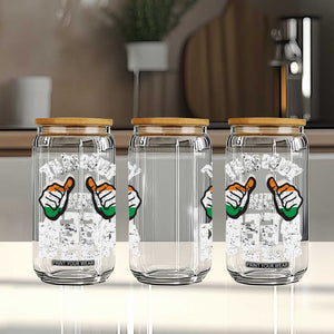 Funny Irish Beer Drinking Glass Can This Guy Needs A Beer Ireland Flag TS11 Print Your Wear